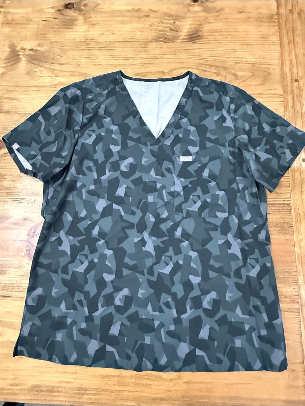 FIGS Catarina FREEx Bonsai Camo Scrub Top